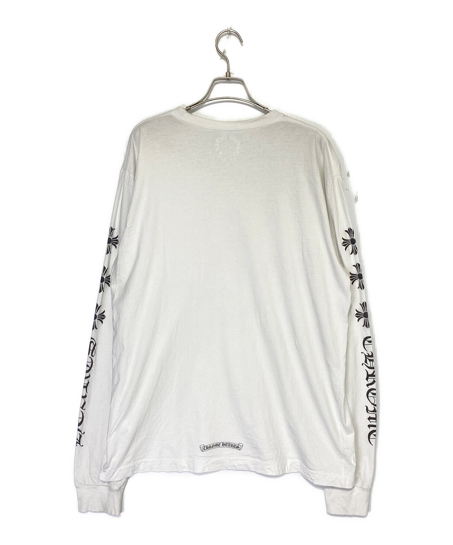 中古・古着通販】CHROME HEARTS (クロムハーツ) 長袖Tシャツ ホワイト