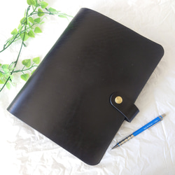 真鍮と本革のルーズリーフ バインダー A5】ルーズリーフファイル 20穴