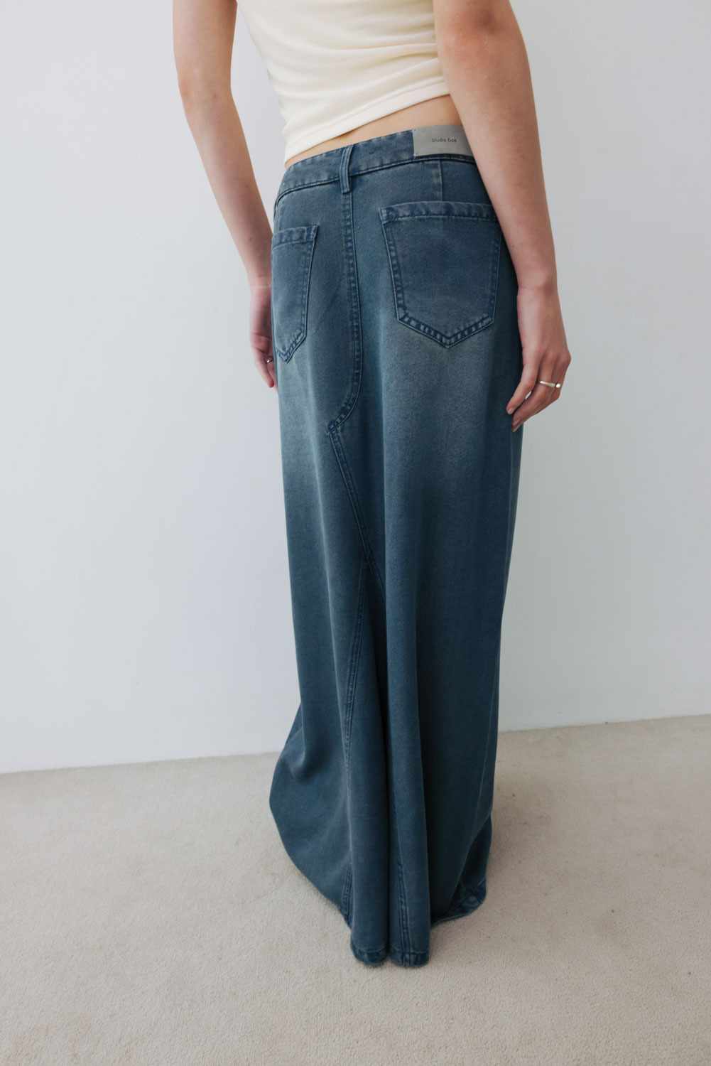 ☆Studio Doe A-line Denim Skirt デニムスカート/送料込 (STUDIO DOE