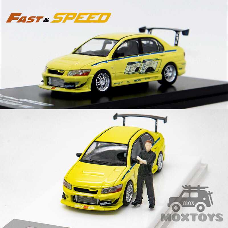Fast Speed FS 1:64 Lancer Evolution EVO VII FNF FNF Green Model