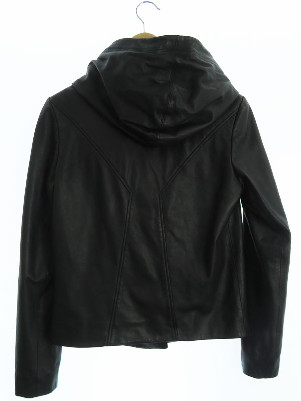 HELMUT LANG】【アウター】ヘルムートラング『フード付 レザー