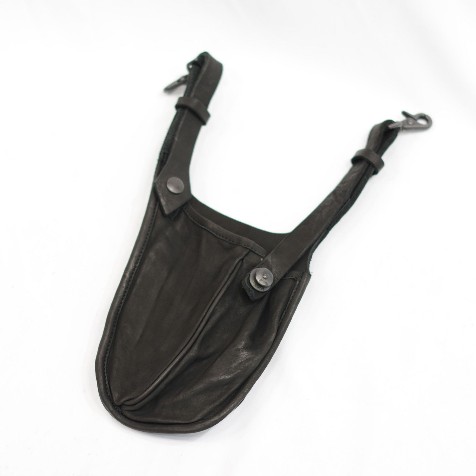 ISAMU KATAYAMA BACKLASH - ダブルショルダーレザー製品染め ウエスト