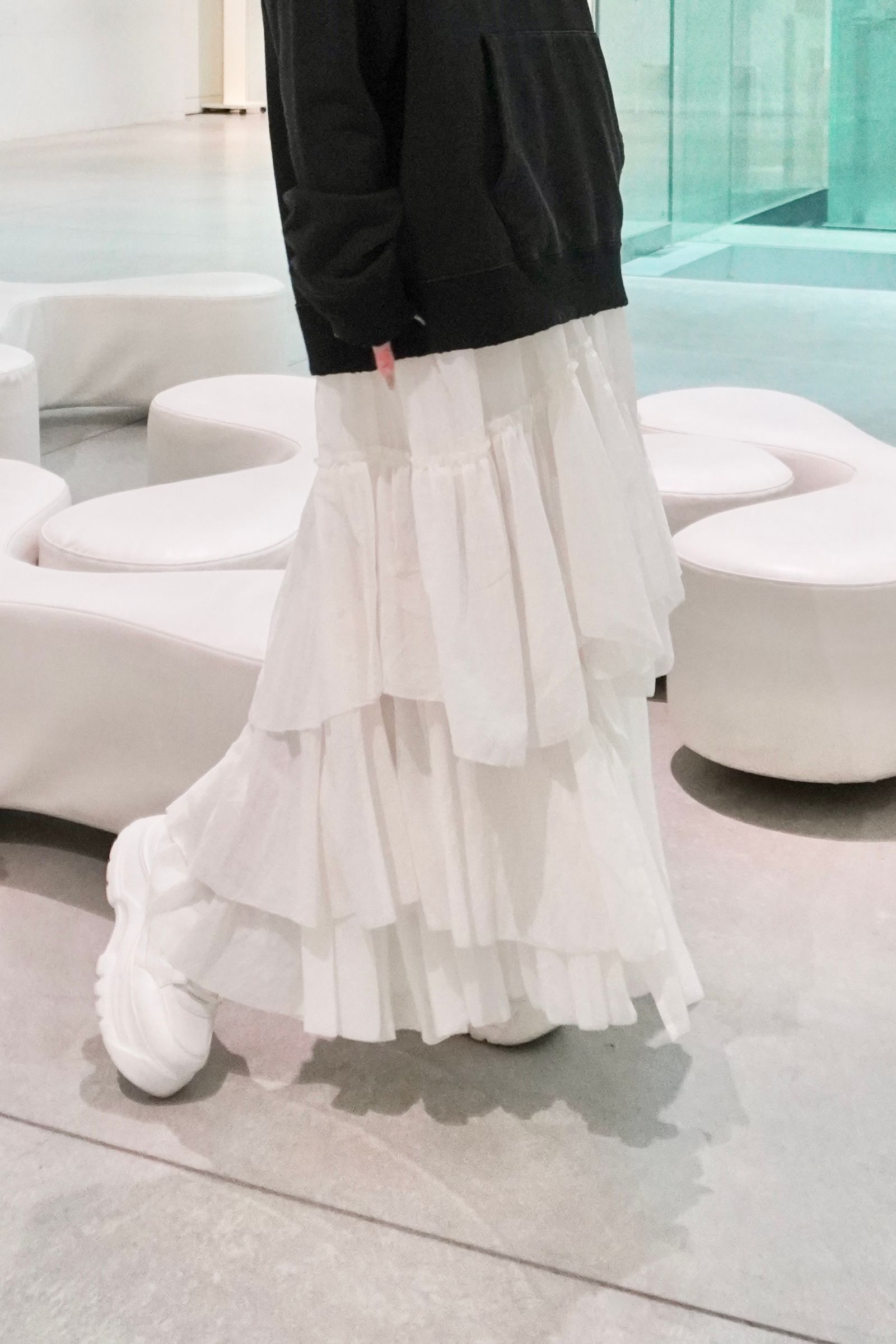 CASA FLINE - COTTON TIERED SKIRT / コットンティアードスカート