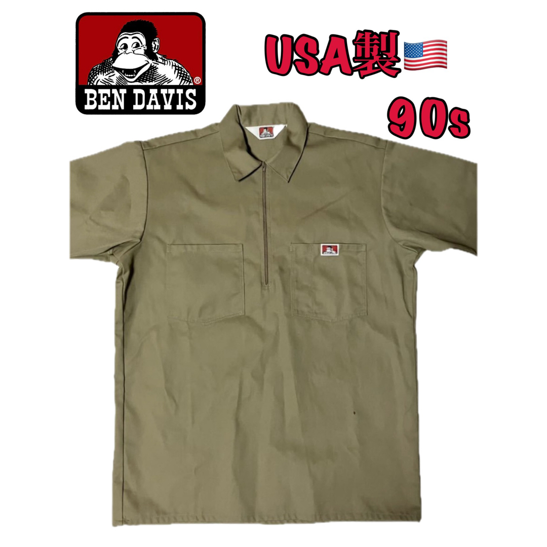 BEN DAVIS - BEN DAVIS ベンデイビス USA製 半袖シャツ ワークシャツ