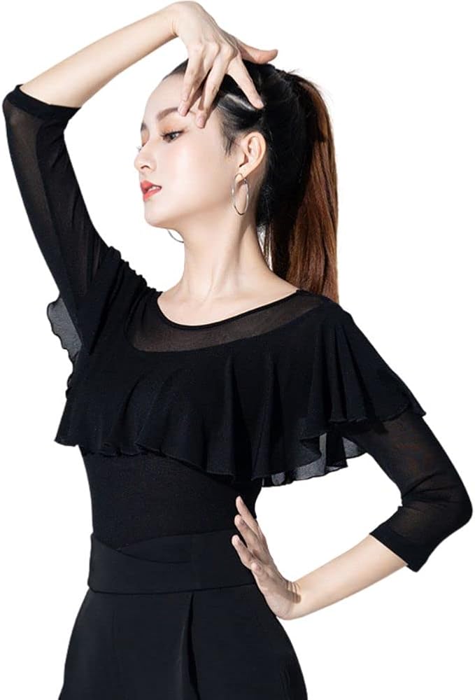 Amazon.co.jp: [LNIGHT] 社交ダンス練習着 社交ダンス トップス 練習着