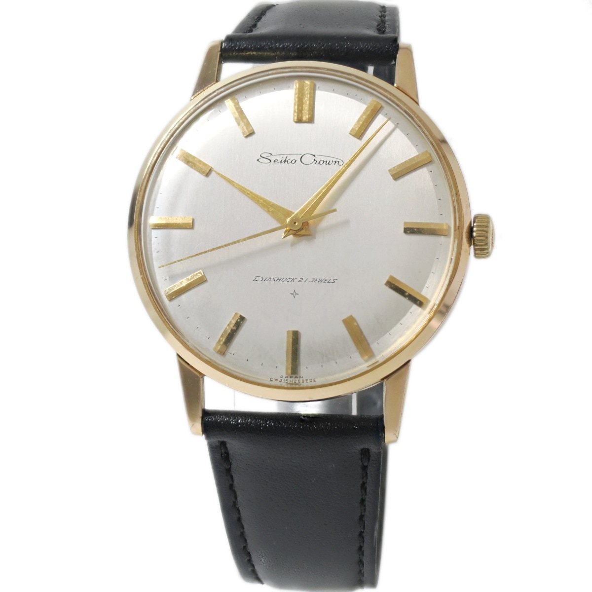 セイコー クラウン J15003E 金メッキ Cal.560 21石手巻 OH済 昭和37年