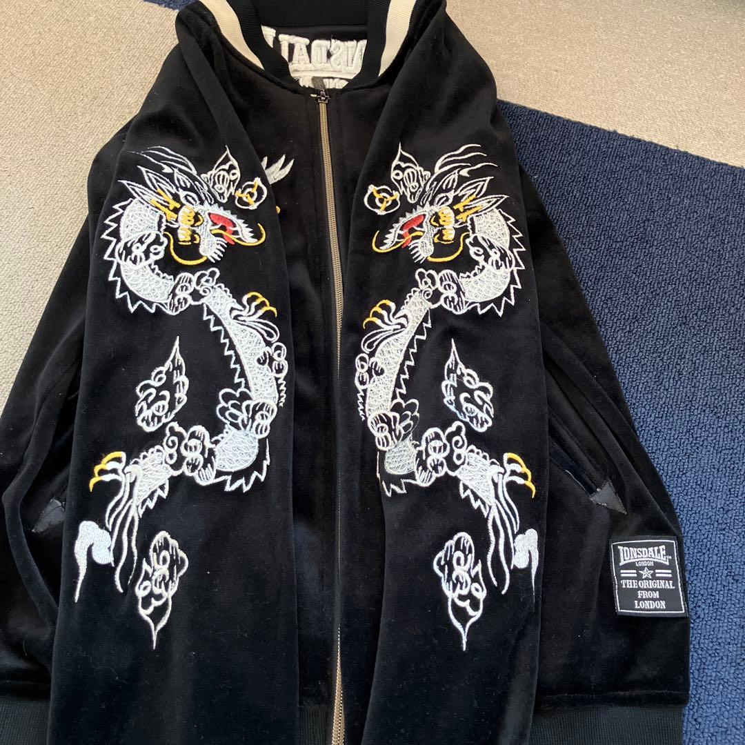 LONSDALE ロンズデール ベロアスカジャン