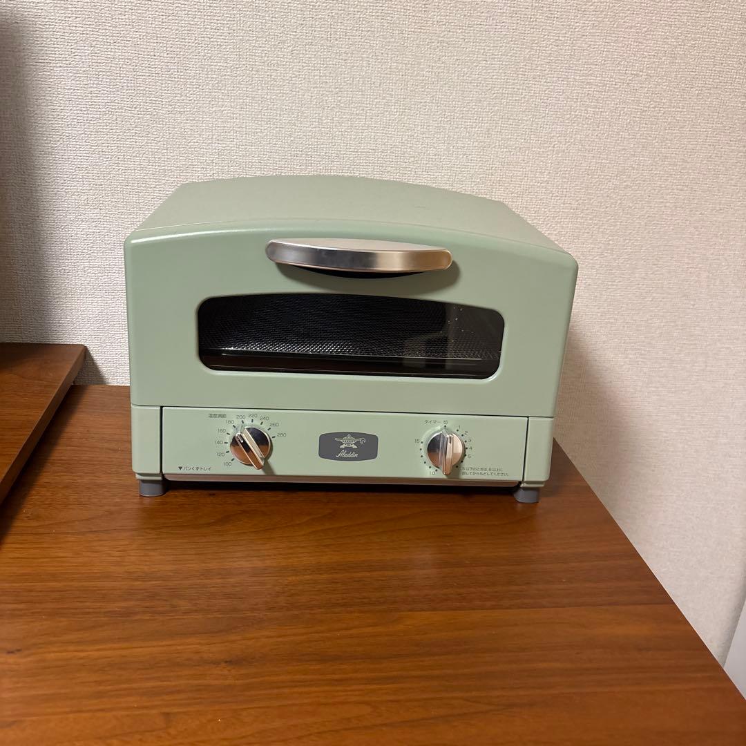電子レンジ・オーブン Aladdin aet-gs13c(g) グラファイトトースター（2枚焼き） グリーン AET-GS13C(G) Aladdin