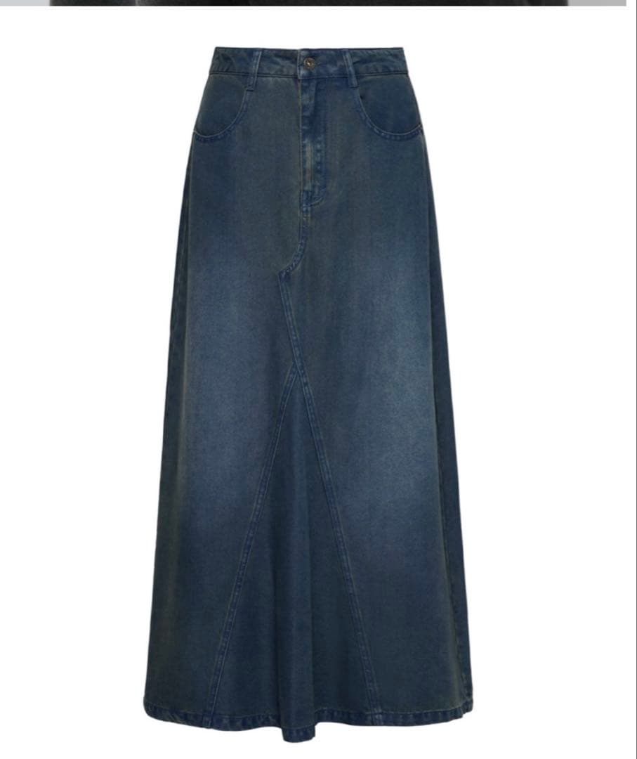 Studio doe デニムスカート ☆Studio Doe A-line Denim Skirt デニムスカート/送料込 (STUDIO DOE