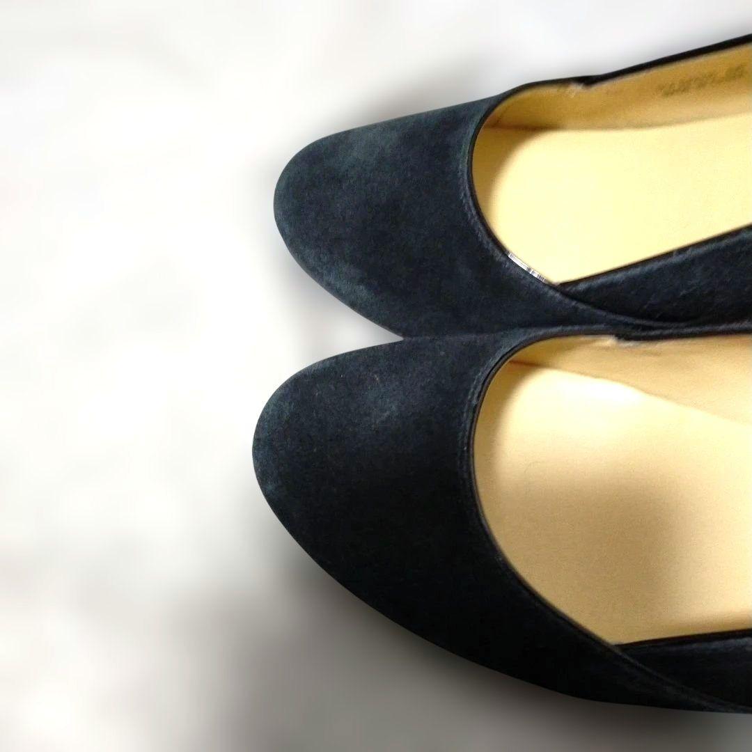 美品】COLE HAAN コールハーン 黒 スエード 23.5 ウェッジソール