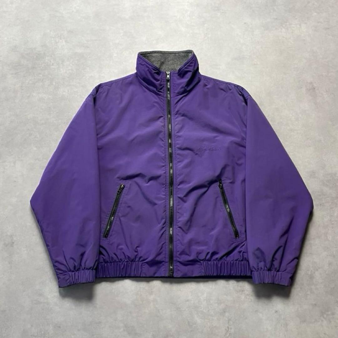 90s Eddie Bauer warm-up jacket purple 短丈 26.01.25.(日)入荷 80's~90's Eddie Bauer 人気のウォームアップJKT