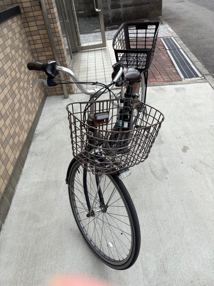 パチンコマルハン昭島店に受け取りに来れる方　電動アシスト自転車 前後バスケット付 敬老の日』軽くて足がつきやすい電動アシスト自転車を！便利な脱着可能