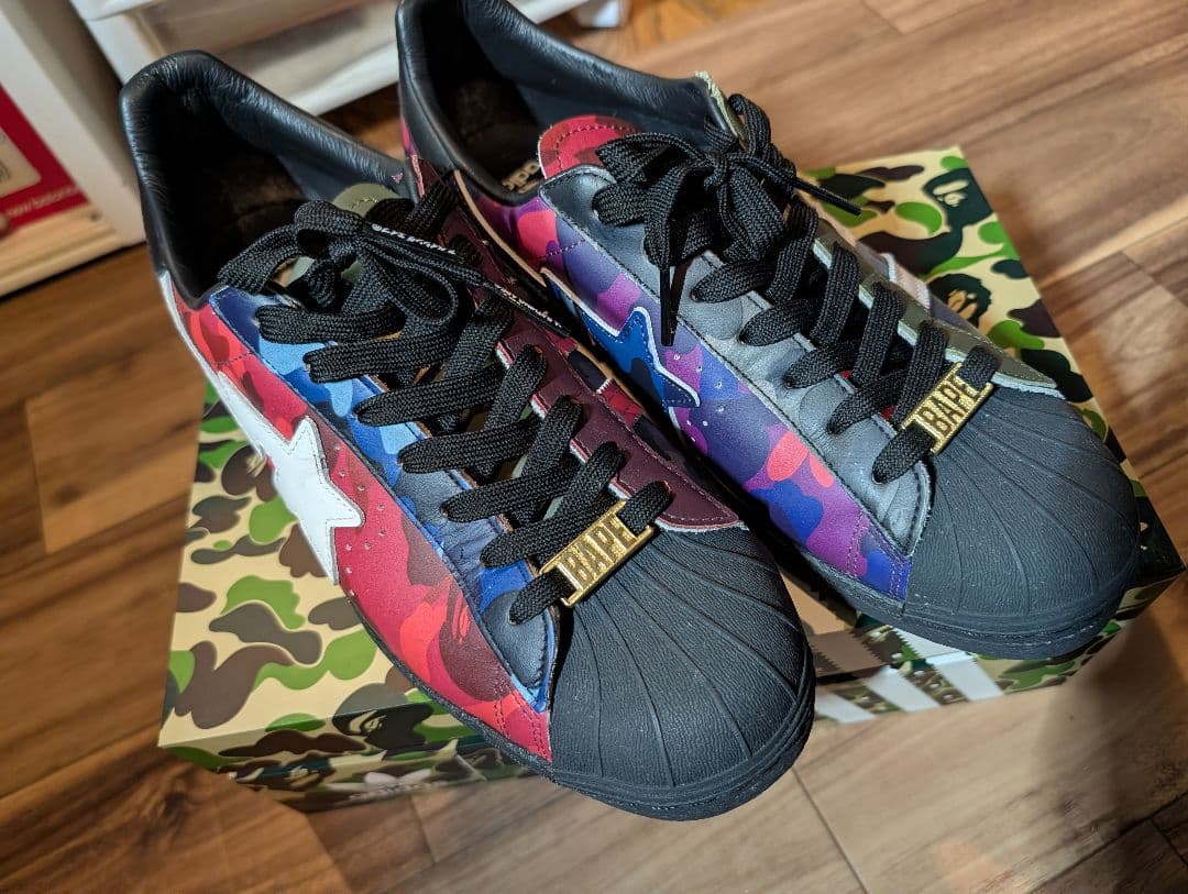 A Bathing Ape × adidas Superstar スニダンで購入可】11/10発売 BAPE® × adidas Superstar 