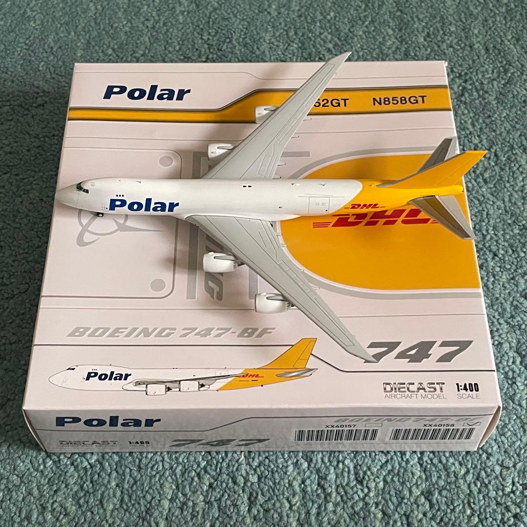 Polar 747-8F ポーラー DHL ボーイング 貨物機 jc wings お取り寄せ商品】1/400 747-8F ポーラーエアカーゴ N858GT | ひこー