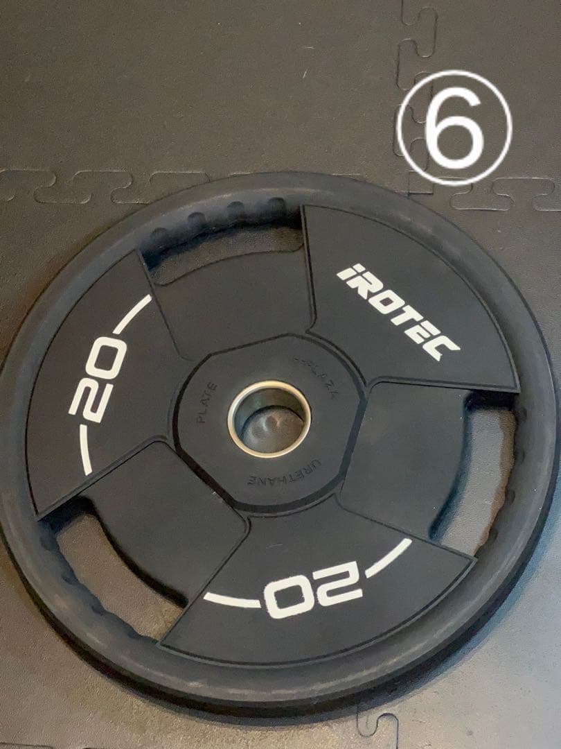 【oda】バーベルプレート 20KG ⑥ FPL006〈2枚セット〉｜業務用オリンピックプレート20kg（バーベル