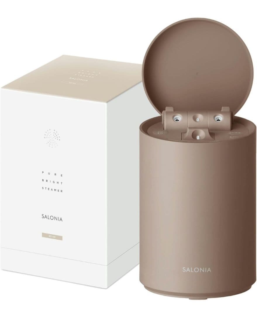 サロニア PURE BRIGHT スチーマー ブラウン SEL22207BE I-NE SAL22207BE ピュア ブライト フェイシャルスチーマー SALONIA